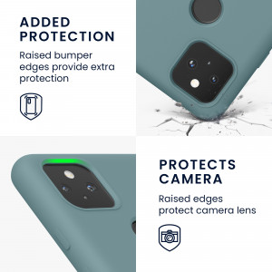 Husa pentru Google Pixel 5a, Silicon, Verde, 55207.207, kwmobile - Img 4