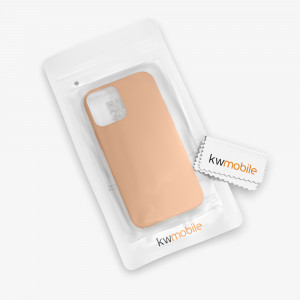 Husa pentru iPhone 12 / iPhone 12 Pro, Silicon, Crem, 52641.194 - Img 8