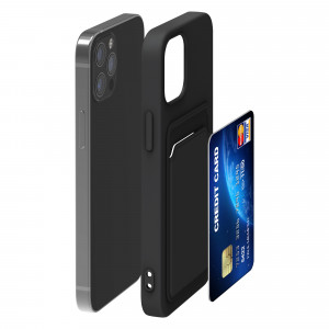 Husa pentru iPhone 12 / iPhone 12 Pro, Silicon, Negru, 55112.01 - Img 7