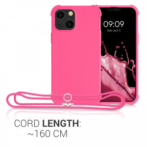 Husa pentru iPhone 13 Mini, Silicon, Roz, 55933.77 - Img 4