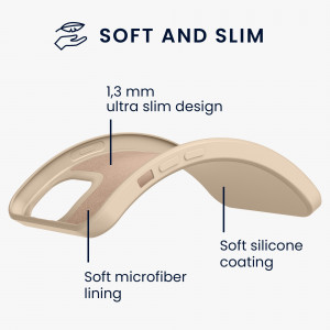 Husa pentru iPhone 13, Silicon, Crem, 55948.154 - Img 3