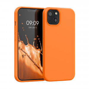 Husa pentru iPhone 13, Silicon, Portocaliu, 55878.150 - Img 1