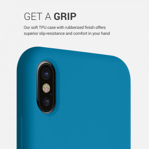 Husa pentru iPhone X / iPhone XS, Silicon, Albastru, 42495.224 - Img 4