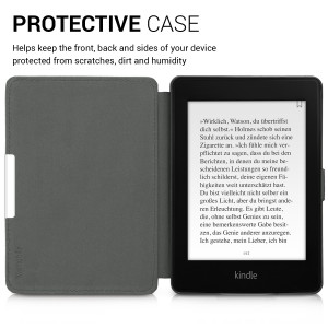 Husa pentru Kindle Paperwhite 7, Piele ecologica, Negru, 45569.06 - Img 5