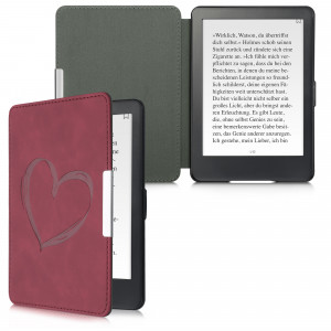 Husa pentru Kindle Paperwhite 7, Piele ecologica, Rosu, kwmobile, 49747.10 - Img 2