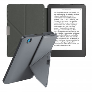 Husa pentru Kobo Aura Edition 2, Kwmobile, Gri, Piele ecologica, 41181.73 - Img 2