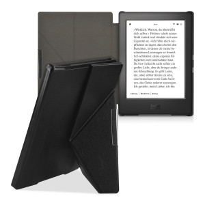 Husa pentru Kobo Aura H2O Edition 1, Piele ecologica, Negru, 39826.01 - Img 2