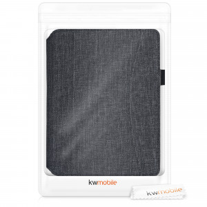 Husa pentru Kobo Aura H2O Edition 2, Textil, Gri, kwmobile, 54137.19 - Img 7