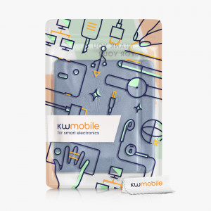 Husa pentru Kobo Libra 2, Kwmobile, Albastru, Piele ecologica, 56575.19 - Img 8