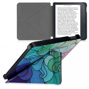 Husa pentru Kobo Libra 2, Piele ecologica, Multicolor, kwmobile, 56577.10 - Img 2