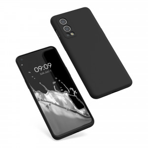 Husa pentru OnePlus Nord 2 5G, Silicon, Negru, 56070.01, kwmobile - Img 2