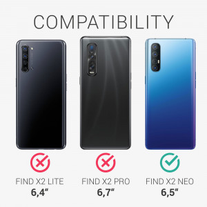 Husa pentru OPPO Find X2 Neo, Silicon, Albastru, 53089.224, kwmobile - Img 5