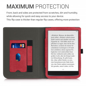 Husa pentru PocketBook InkPad 3 / InkPad 3 Pro / InkPad Color, Piele ecologica, Rosu, kwmobile, 53648.02 - Img 4