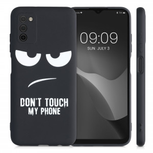 Husa pentru Samsung Galaxy A03s, Silicon, Negru, 56519.01, kwmobile - Img 2