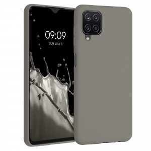 Husa pentru Samsung Galaxy A12, Silicon, Gri, 54048.155 - Img 1
