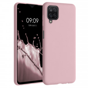 Husa pentru Samsung Galaxy A12, Silicon, Roz, 54048.156 - Img 1