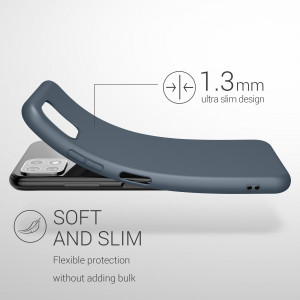 Husa pentru Samsung Galaxy A22 5G, Silicon, Albastru, 55245.202, kwmobile - Img 3