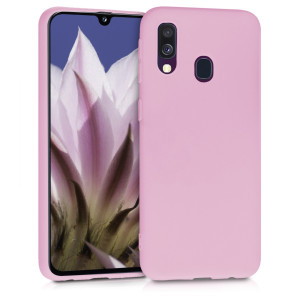 Husa pentru Samsung Galaxy A40, Silicon, Roz, 48547.52 - Img 1