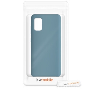 Husa pentru Samsung Galaxy A41, Silicon, Albastru, 52301.207 - Img 7