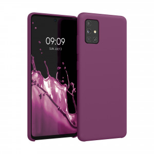 Husa pentru Samsung Galaxy A51, Silicon, Mov, 51197.197 - Img 1