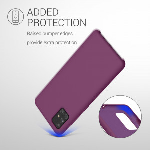 Husa pentru Samsung Galaxy A51, Silicon, Mov, 51197.197 - Img 6