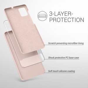 Husa pentru Samsung Galaxy A51, Silicon, Roz, 51197.52 - Img 3