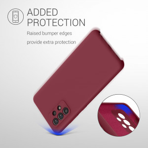 Husa pentru Samsung Galaxy A52, Silicon, Rosu, 54347.209 - Img 6