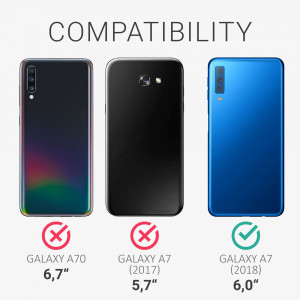 Husa pentru Samsung Galaxy A7 (2018), Silicon, Violet, 47730.190, kwmobile - Img 6