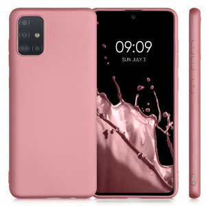 Husa pentru Samsung Galaxy A71, Silicon, Rose Gold, 51213.31 - Img 2