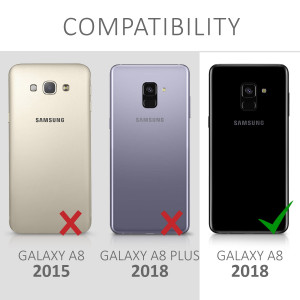 Husa pentru Samsung Galaxy A8 (2018), Piele ecologica, Albastru, 45633.01 - Img 6