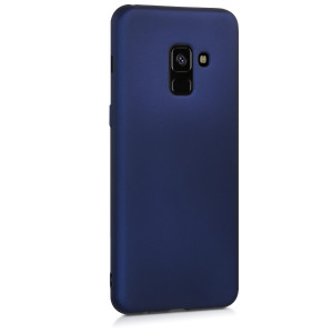 Husa pentru Samsung Galaxy A8 (2018), Silicon, Albastru, 45634.64 - Img 8