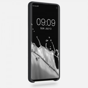 Husa pentru Samsung Galaxy S10, Silicon, Negru, 47732.47, kwmobile - Img 3