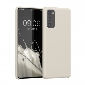 Husa pentru Samsung Galaxy S20 FE, Silicon, Crem, 53605.125, kwmobile - Img 1