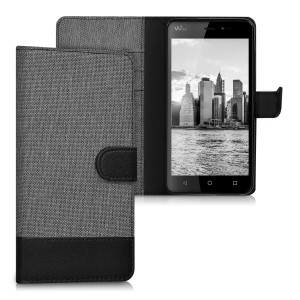 Husa pentru Wiko Freddy, Textil, Gri, 39953.01 - Img 1