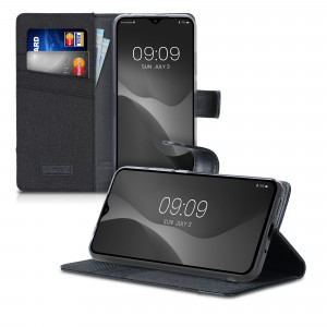 Husa pentru Xiaomi Redmi 9C, Textil, Negru, 54457.73, kwmobile - Img 5