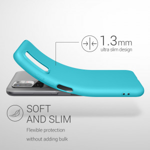 Husa pentru Xiaomi Redmi Note 10 5G, Silicon, Albastru, 54947.223, kwmobile - Img 3