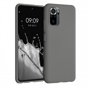 Husa pentru Xiaomi Redmi Note 10 / Redmi Note 10S, Silicon, Gri, 54541.155, kwmobile - Img 1