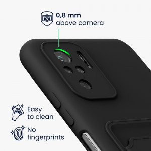 Husa pentru Xiaomi Redmi Note 10 / Redmi Note 10S, Silicon, Negru, 56956.47, kwmobile - Img 4