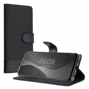 Husa pentru Xiaomi Redmi Note 10 / Redmi Note 10S, Textil, Negru, 56898.73, kwmobile - Img 2
