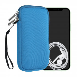 Husa Universala pentru telefon XL - 6,8 inch, Neopren, Albastru, 46188.4.145, kwmobile - Img 1