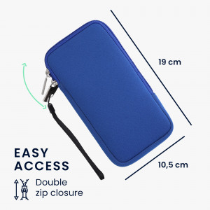 Husa Universala pentru telefon XL - 6,8 inch, Neopren, Albastru, 46188.4.134, kwmobile - Img 6