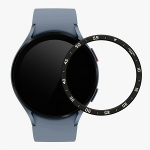 Rama cadran kwmobile pentru Samsung Galaxy Watch 5 (44mm), Aluminiu, Negru/Gri, 60203.01 - Img 5