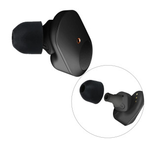 Set 14 Varfuri de schimb pentru casti Sony WF-1000XM3/WF-1000XM4, Kwmobile, Negru/Transparent, Silicon, 50710.01 - Img 3