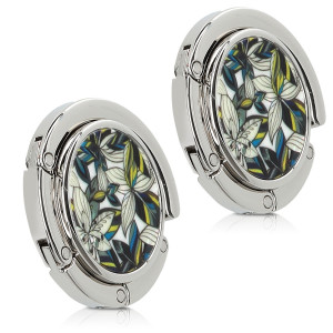 Set 2 Carlige de masa pentru genti, Kwmobile, Multicolor, Aluminiu, 50281.04 - Img 1