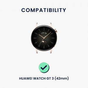 Set 2 Curele Kwmobile pentru Huawei Watch GT 3 Pro (43mm)/Watch GT 3 (42mm), Albastru/Verde, Silicon, 57109.07 - Img 6