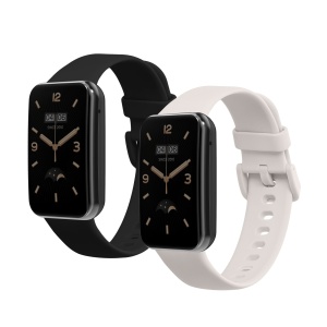 Set 2 Curele Kwmobile pentru Xiaomi Mi Band 7 Pro, Negru/Alb, Silicon, KWM0000176Z009C - Img 2
