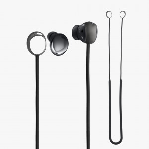 Set 2 Curele pentru casti Samsung Galaxy Buds Pro, Kwmobile, Negru/Alb, Silicon, 56874.02 - Img 7