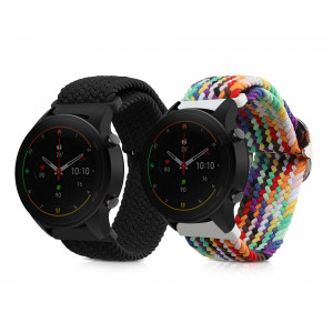 Set 2 curele pentru Xiaomi Mi Watch Color Sport/Watch S1 Active, Kwmobile, Multicolor, Nylon, 59518.02 - Img 1