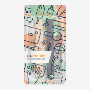 Set 2 curele pentru Xiaomi Mi Watch Lite/Redmi Watch, Kwmobile, Albastru/Roz, Silicon, 54778.10 - Img 8