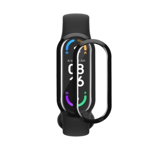 Set 2 Folii de protectie Kwmobile pentru Xiaomi Mi Band 8, Transparent/Negru, Polimer, KWM000024XX001C - Img 2